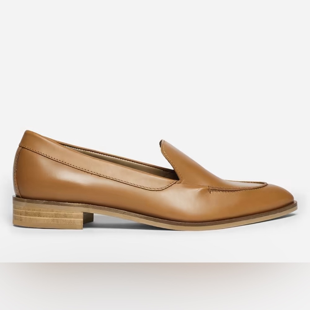 Everlane Camel The Modern Loafer Made in Italy Almond Toe Office Shoe Size 8.5 - Picture 6 of 14
